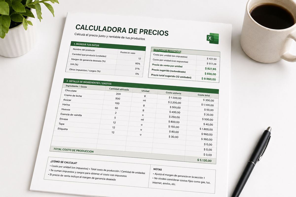 converti tus postres en ganancias